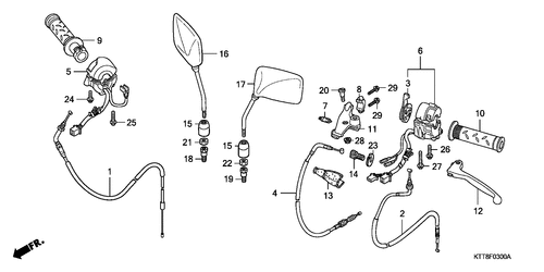  Palanca De Manija/ Interruptor/ Cable