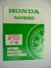 Original Honda Werkstatthandbuch Nx650 2l -  Nachtrag