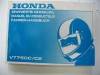 Original Honda Fahrerhandbuch Vt750c, c2