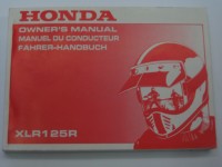 Original Honda Fahrerhandbuch XLR125R