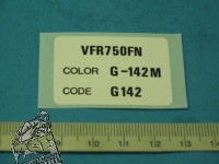 Aufkleber Farbcode (G142)
